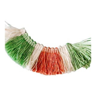 Tri-Color 1.75" Brush Trim Meadow Green For Sale