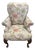 Accent Chair Vintage French With Designer Embroidered Fabric For Sale