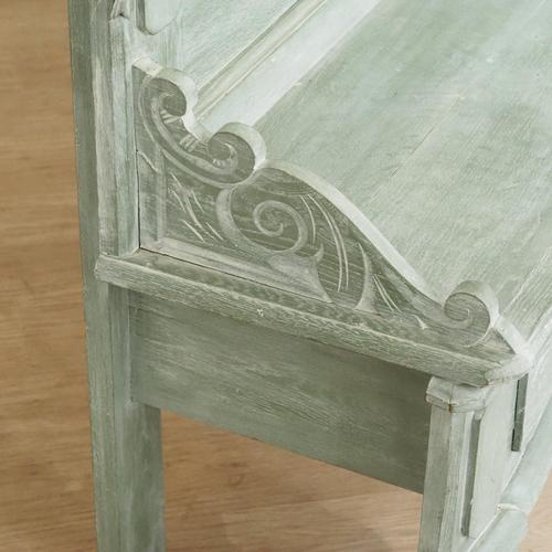 Antique Bench in Oak, 1900s For Sale - Image 5 of 17