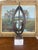 Brutalist Possibly Welded Steel Abstract Sculpture Candle Holder on Likely White Marble Base, 1960s Modernist Art Object. For Sale - Image 4 of 8