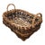 Vintage 11” Hand-Woven Grapevine Gathering Basket - Signed Br For Sale