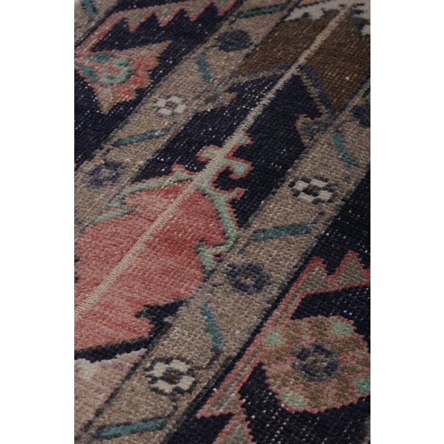 Turkish Hand Knotted Vintage Long Runner Rug - Stair Carpet 1'8'' X 22'3'' For Sale - Image 9 of 11