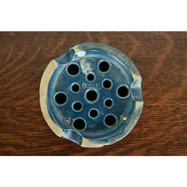 Rookwood Pottery Arts & Crafts Glazed Ceramic Art Pottery Flower Frog, 1919 For Sale In South Bend - Image 6 of 9