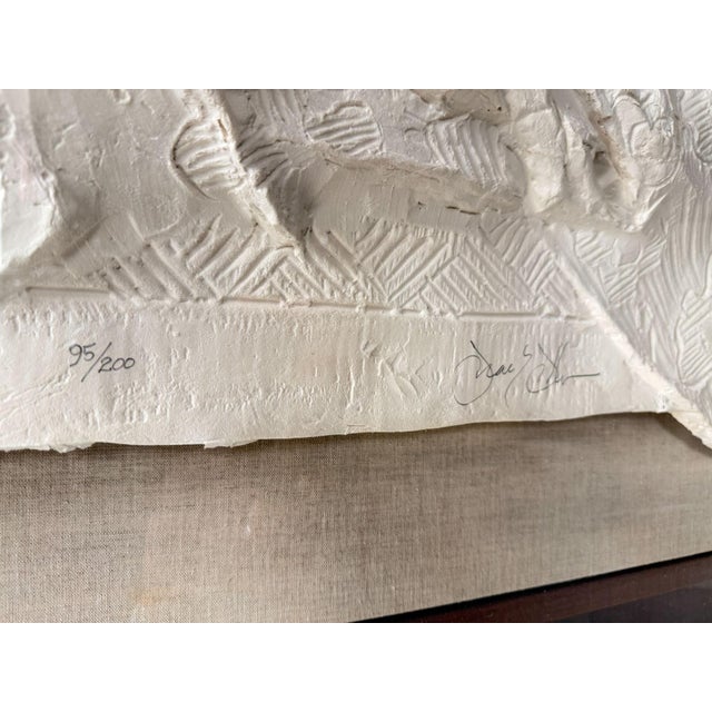 1970s Frank Gallo Reclining Nude 3d Paper Relief Wall Sculpture 95/200 For Sale - Image 9 of 12