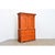 Wood Swedish 18th Century Painted Linen Press For Sale - Image 7 of 16