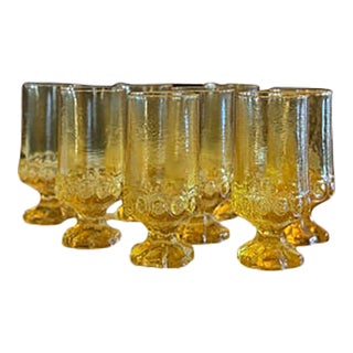Vintage Franciscan Madiera Cornsilk Ice Tea Glasses - 8 Pieces For Sale