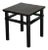 Late 20th Century Black Lacquer Stool For Sale