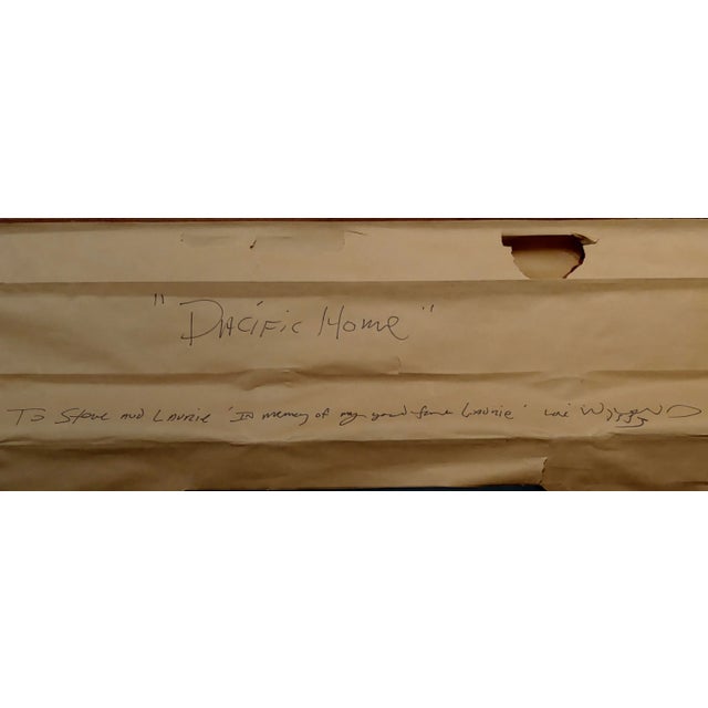 Robert Wyland Dolphin & Her Baby -Pacific Home 1990-Original Oil Painting For Sale - Image 10 of 11