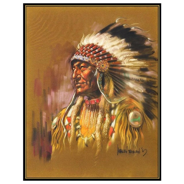 Message us to inquire about custom framing options! (Included for free with every purchase) The artwork here, "Wolf Chief...