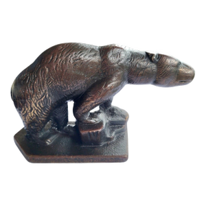 Arts & Crafts Bronze Grizzly Bear Statue C. 1910 - California Bear