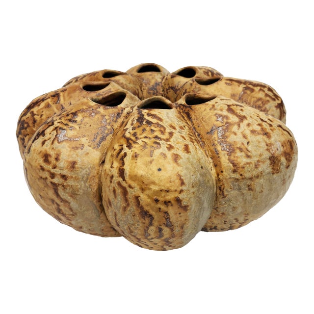 Organic Modern Ash Glazed & Wood Fired Vase by Imes Gallery For Sale