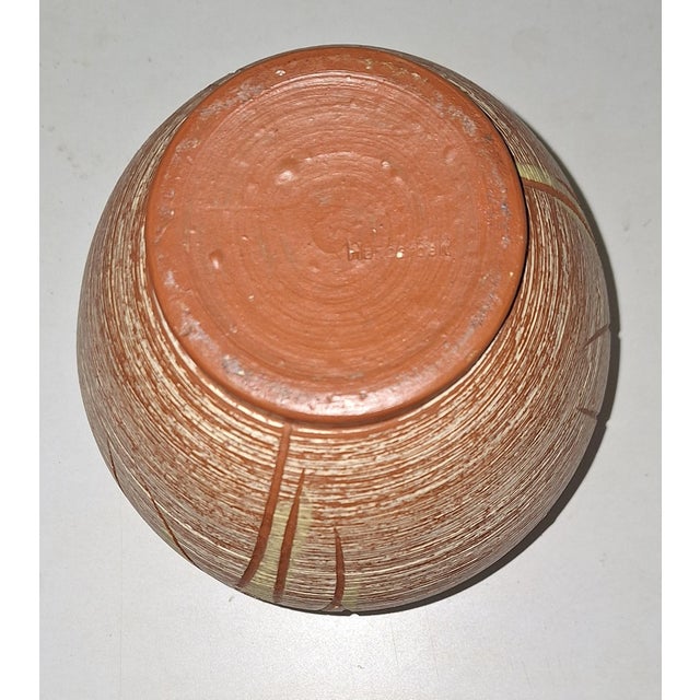 Mid-Century Modern Vintage German Handmade Ceramic Vase, 1960s For Sale - Image 3 of 4