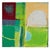 Light Green Colorful Mid-Century Abstract Painting on Board, 30” X 30” For Sale - Image 8 of 8