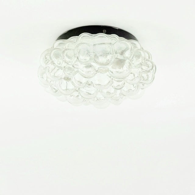 Stunning transparent bubble glass flush mount/ceiling light designed by Helena Tynell for Limburg, Germany's leading...