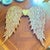 Rustic European Carved Angel Wings With Heart Wall Hanging Made by Folk Artist With Antique Wood For Sale - Image 3 of 7