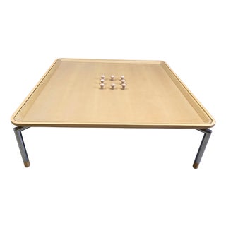 Post Modern Coffee Table with Cork and Glass, 1980s For Sale