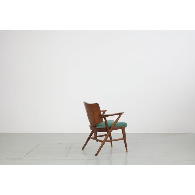 Vintage Armchairs by Enrico Ciuti, 1950, Set of 6 For Sale - Image 11 of 18