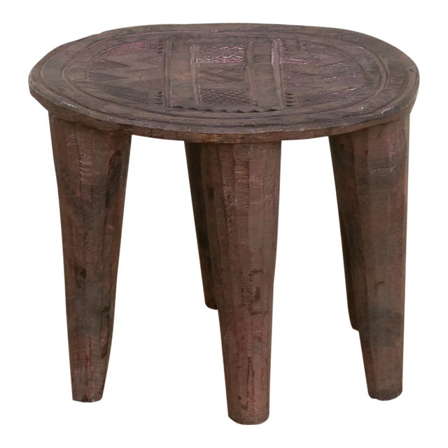 Blackened Forest Wood Nupe Table For Sale