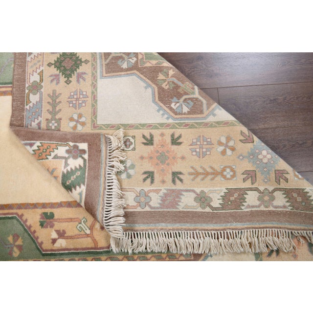 1940s Vintage Turkish Hand-Knotted Area Rug For Sale - Image 10 of 12