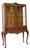 Queen Anne Burr Walnut Display Cabinet, 1930s For Sale