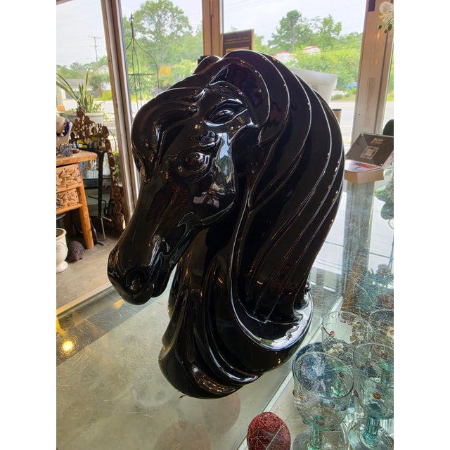 1970s Ceramic Horse Head For Sale - Image 15 of 16