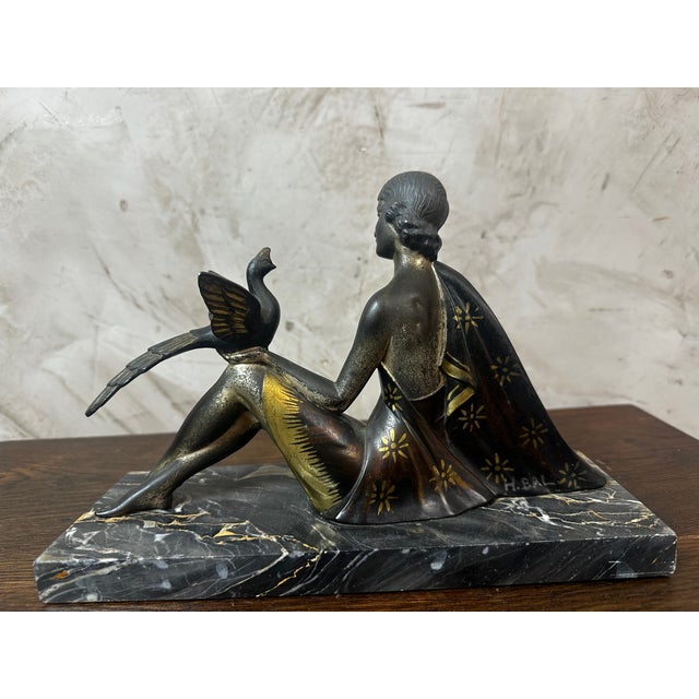 Art Deco Statue by H. Bal, 1920s-1940s For Sale - Image 3 of 11