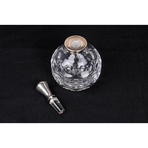 Transparent Early 20th Century Hawkes Crystal & Sterling Perfume Bottle For Sale - Image 8 of 11