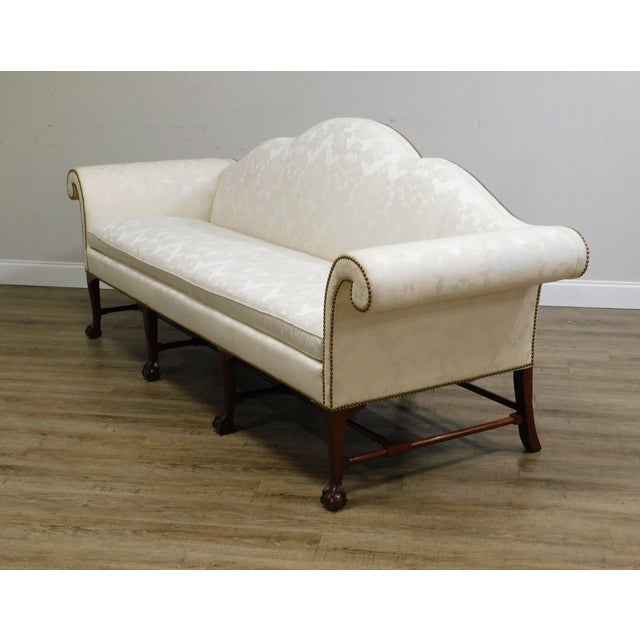 Kindel Irish Collection Mahogany Ball & Claw Camelback Sofa