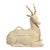 Vintage Mottahedeh Majestic Stag or Reindeer Tureen Holiday Table Decoration or Serving Tureen With Gold Antlers For Sale