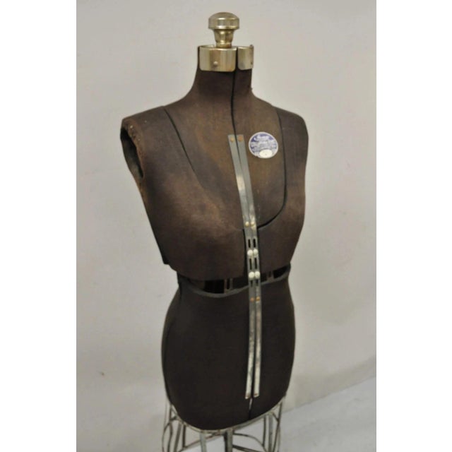 Victorian Vintage Acme Adjustable Cast Iron Collapsible Dress Form Mannequin Size A For Sale - Image 3 of 10