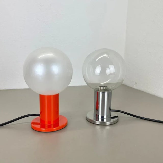 Set of Table Light Glass Bulb by Motoko Ishi for Staff Lights, 1970s, Set of 2 For Sale - Image 11 of 18