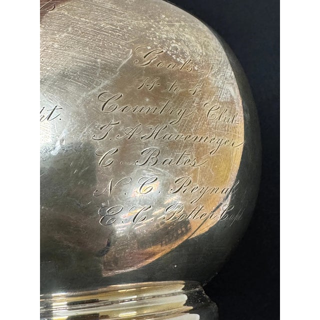 Harry Payne Whitney Sterling Silver Pitcher Engraved Westchester Polo Cups Newport 1891 For Sale - Image 10 of 13
