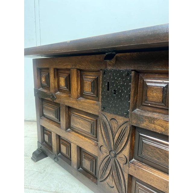Spanish Baroque Style Blanket Chest, 1950s For Sale - Image 10 of 18