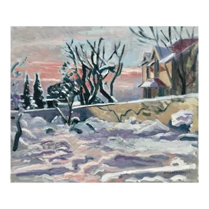 French Winter Garden (Jardin en Hiver) Oil Painting