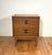 Vintage, Mid-Century Modern, 2 drawer nightstand with brass and black pulls by Bassett Furniture, circa 1960’s.