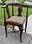 1970s Vtg. Solid Mahogany Queen Anne Style Bicentennial Corner Chair For Sale - Image 5 of 6