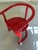 A statement piece from the 80s: This vibrant red armchair by Allmilmö brings pure postmodern energy and expressive forms...