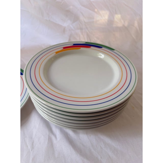 Memphis Vintage Memphis Style Studio Nova Small Salad Plates - Set of 8 For Sale - Image 3 of 3