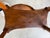 Vintage Italian Walnut Oval Side Table / Nightstand With Drawer For Sale - Image 11 of 12