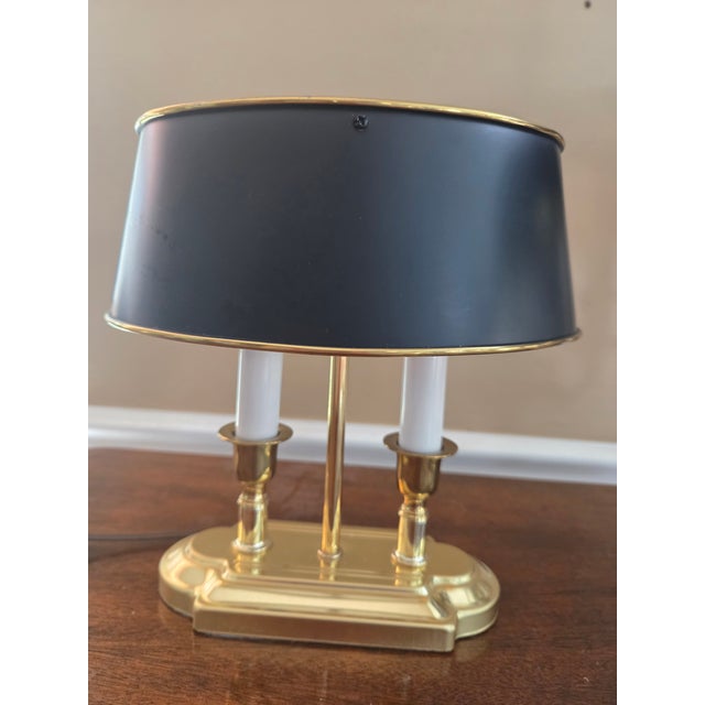 Late 20th Century Petite Brass Bouillotte Candle Lamp For Sale In Indianapolis - Image 6 of 11