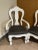 These are a lovely set of carved French Provincial dining chairs including two arm chairs. Set of 6 chairs total. The wood...