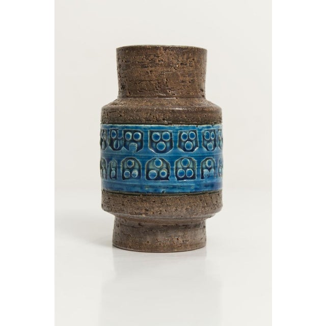 Vintage Italian vase by Aldo Londi for Bitossi, circa 1960. Vase in perfect condition, 12cm tall. This piece is attributed...