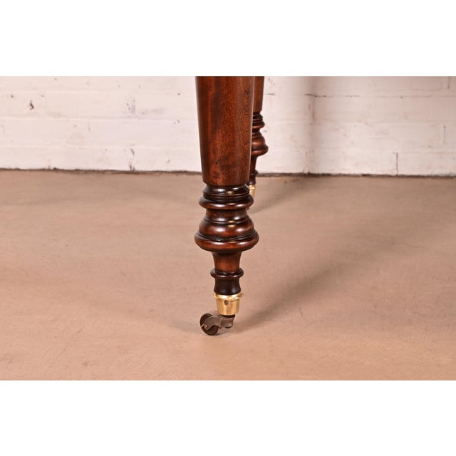 R. J. Horner Style Antique Victorian Carved Mahogany Extension Dining Table, Newly Refinished For Sale - Image 11 of 13