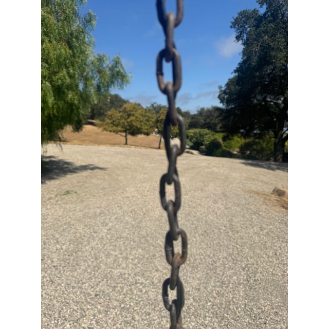 Metal 1920s Spanish Wrought Iron Pendant Light For Sale - Image 7 of 12