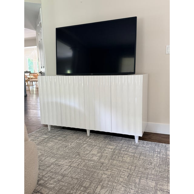 2020s Odette Cabinet From Worlds Away in White Lacquer For Sale - Image 5 of 8