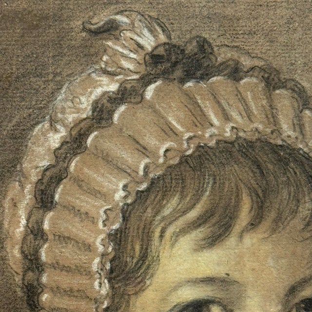 Wood 18th Century English Portrait of a Young Girl For Sale - Image 7 of 13