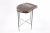 Living Edge Petrified Wood Top W Iron Stand Accent Table or Side Table 50 For Sale - Image 4 of 5