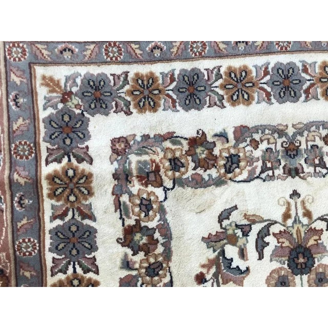 Vintage Silk and Wool Pakistan Rug For Sale - Image 9 of 16