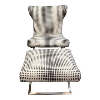 Mod Lillian August Carlo Chair and Ottoman For Sale