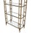 Mid-Century Modern Mid-Century Modern Faux Bamboo Arch Shape Glass Shelves Etagere For Sale - Image 3 of 8